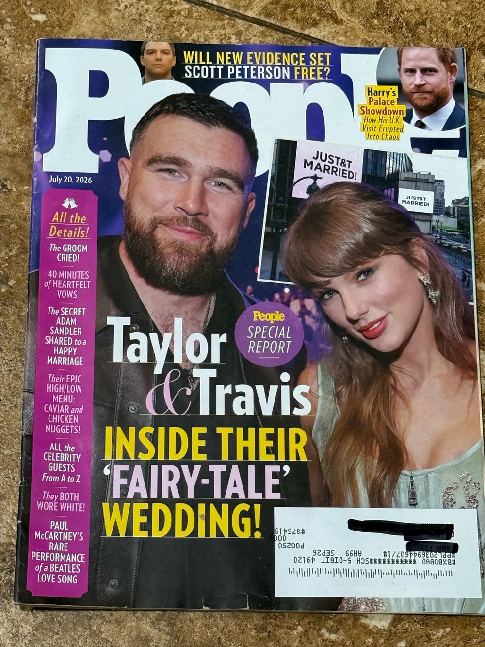 People Magazine July 20, 2026 - Taylor & Travis Wedding